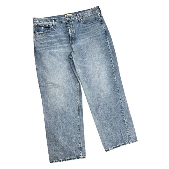 Madewell Jeans Low Slung Straight Button Fly Denim Size 33 - Picture 1 of 12